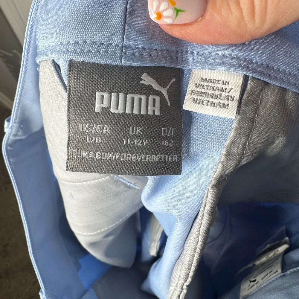 PUMA Girls Shorts Serenity Blue Size Medium‎ and Large Available